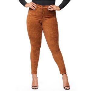 GOOD AMERICAN | Good Waist Suede Like Pants 10/30 NWT